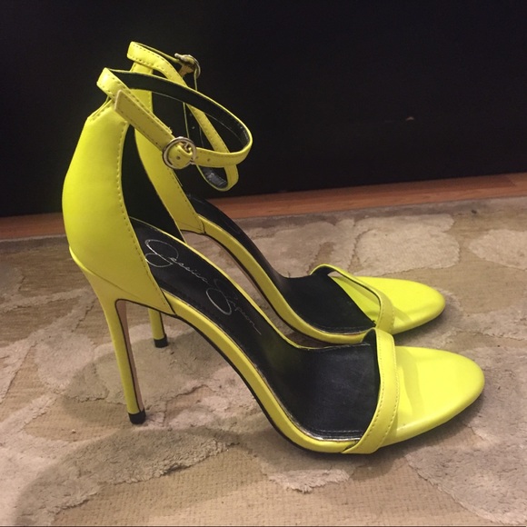 jessica simpson neon heels